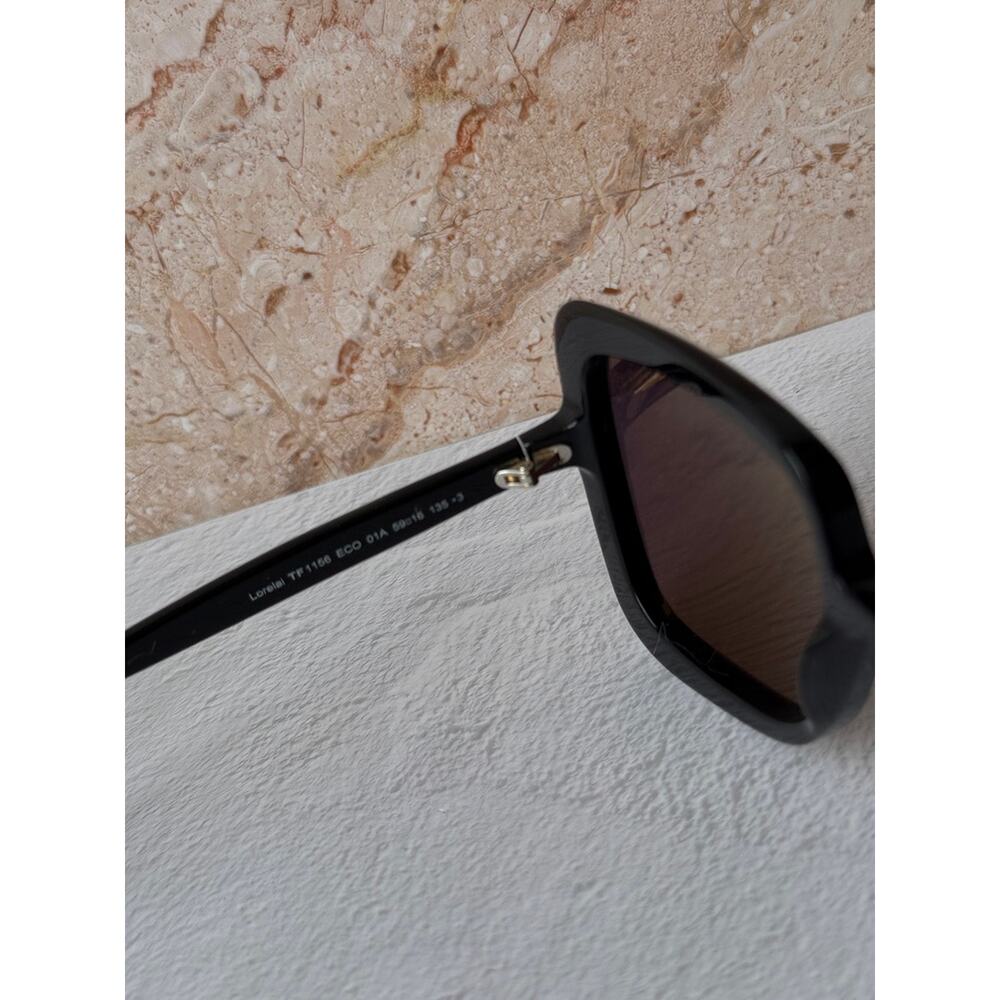 NEW Tom Ford TF1156 Lorelai Black Oversized Sunglasses $600 - Picture 6 of 7